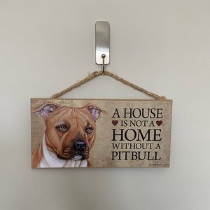 Pit bull Home Wall Plaque